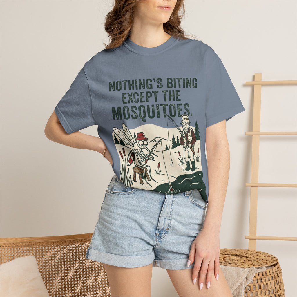 Nothing’s Biting Except the Mosquitoes Funny Fishing T-Shirt