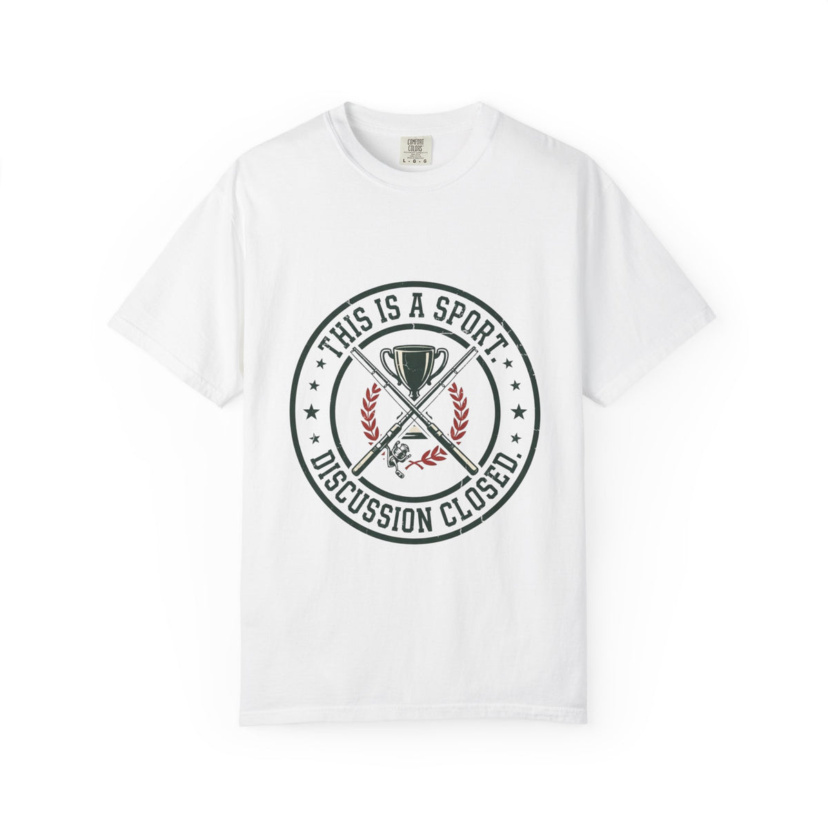 This Is a Sport. Discussion Closed. Funny Fishing T-Shirt