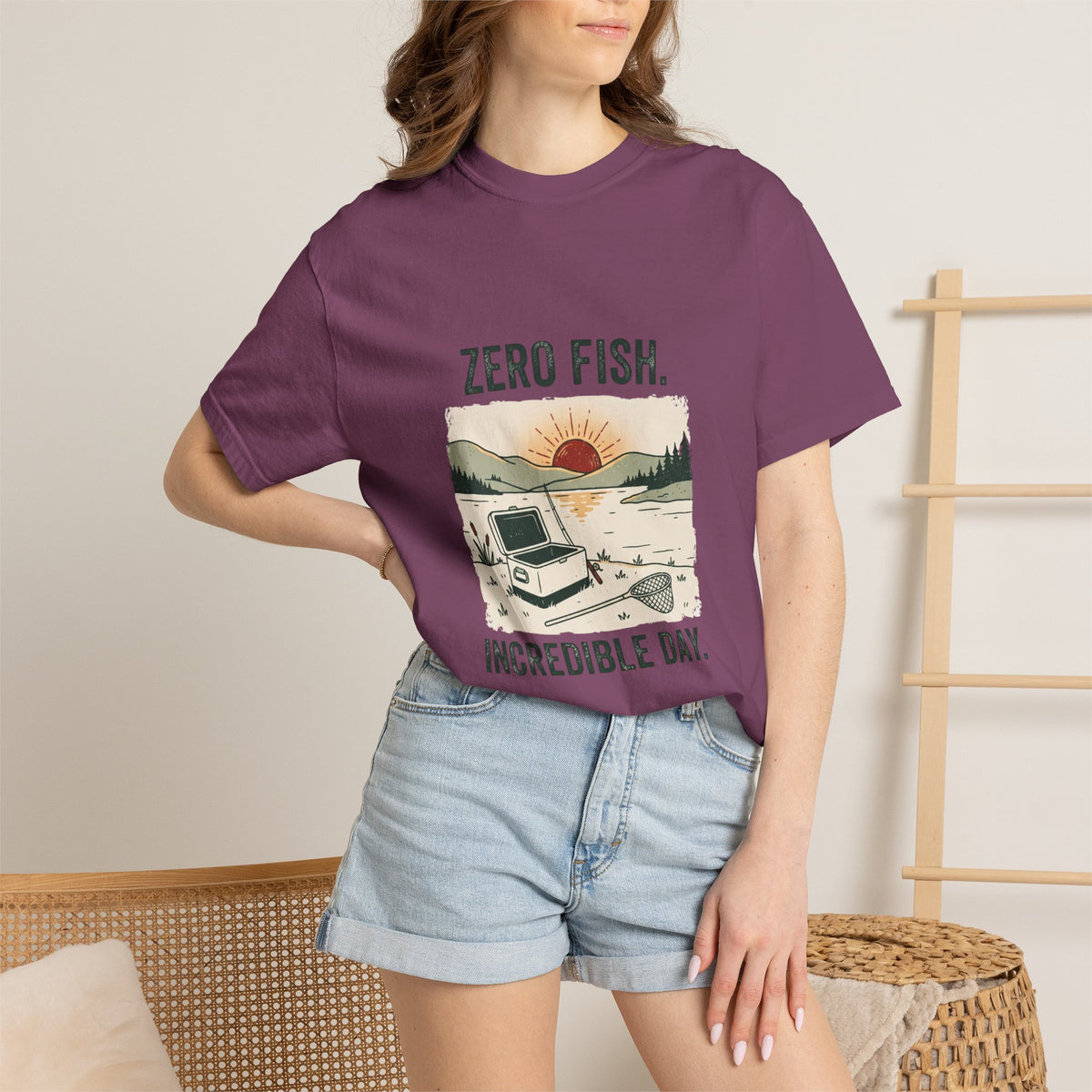 Zero Fish. Incredible Day. Funny Fishing T-Shirt