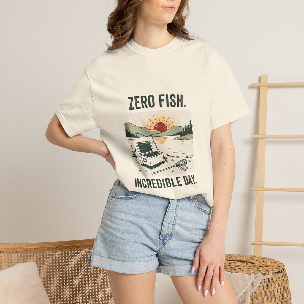 Zero Fish. Incredible Day. Funny Fishing T-Shirt