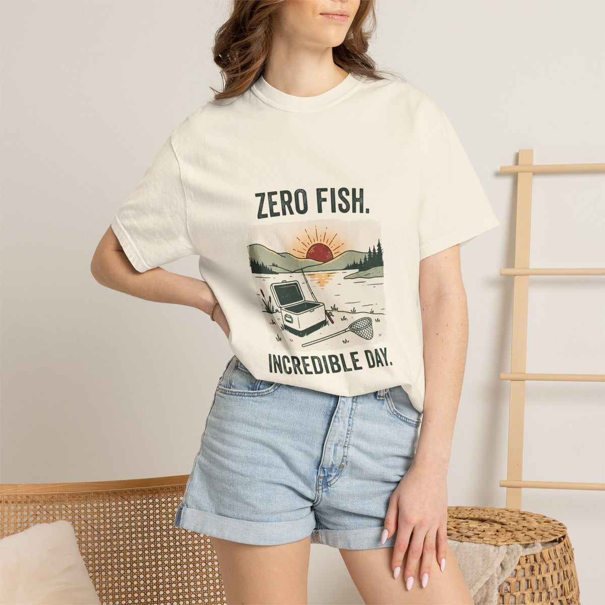 Zero Fish. Incredible Day. Funny Fishing T-Shirt