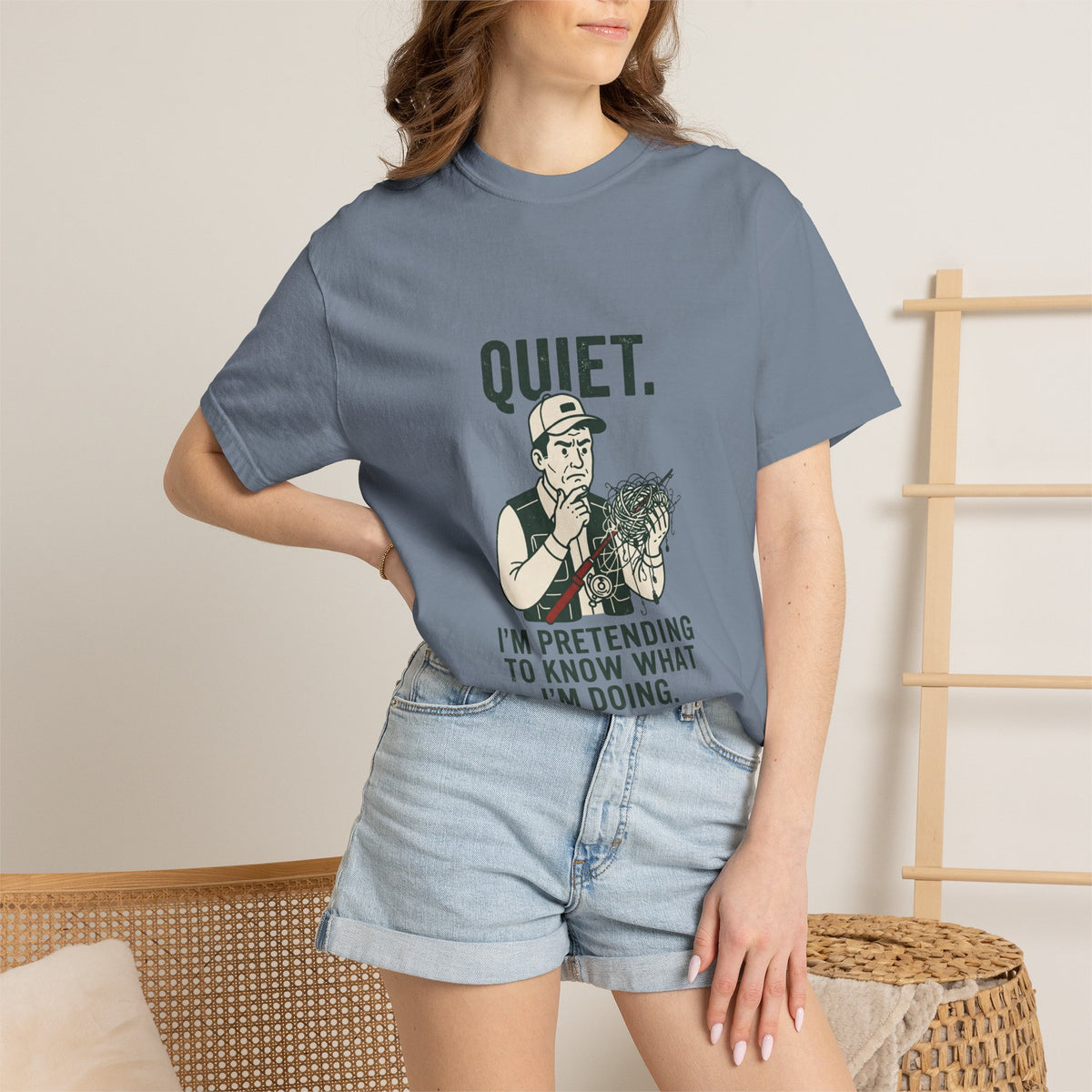 Quiet — I’m Pretending to Know What I’m Doing Fishing T-Shirt